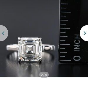 Elegant 18K 4.97 CT Lab Grown Diamond Solitaire Ring with IGI Report